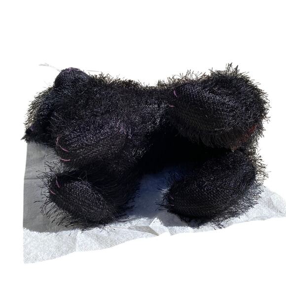 Black Cat Sound Motion Halloween Decor Vintage RUSS Scratches Kitty Purple Green - Picture 6 of 14